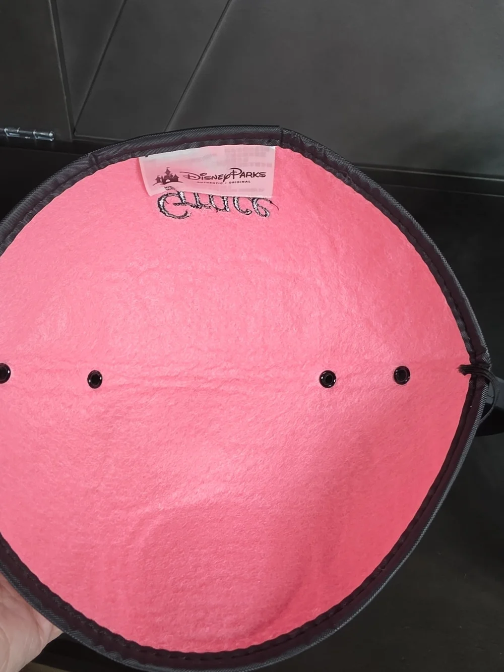Walt Disney World Minnie Mouse Pink Ears Youth Hat Disney Parks Embroider GRACE